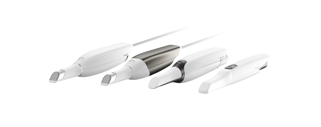 Lineup of four handheld TRIOS scanners