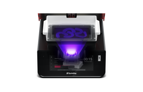 SprintRay Pro 2 UV curing process display